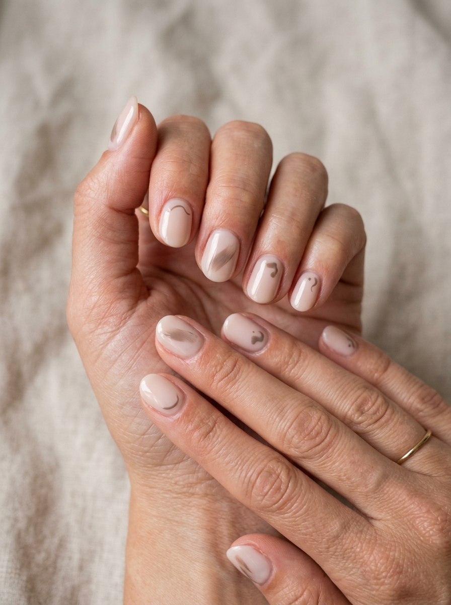 Fine Double French Nails